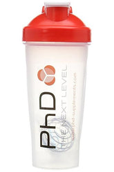 PhD - Mixball Shaker, Clear and Red Lid - 600 ml. - Nutri.se